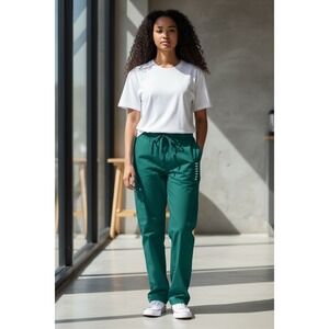 Cherokee Workwear Originals Unisex Scrub Pants Teal Green Medical Size M NWT